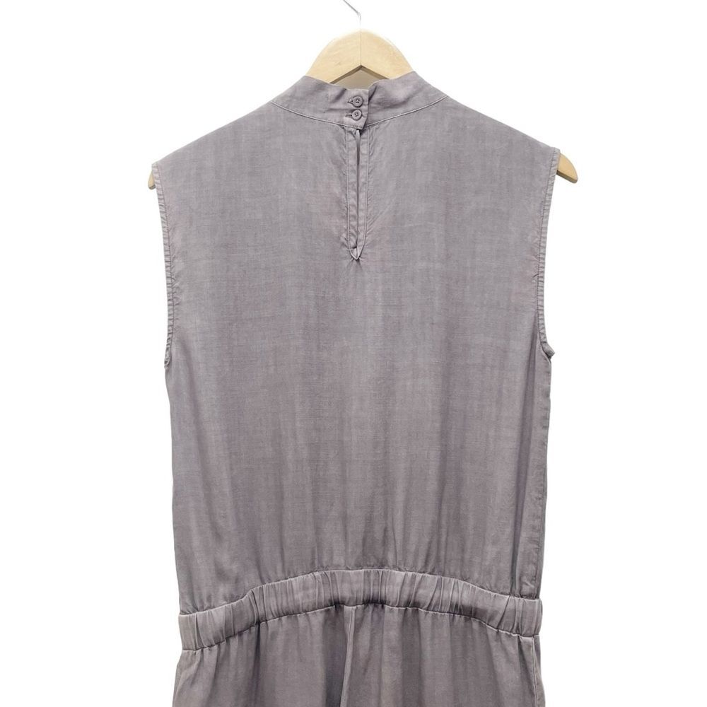 Anthropologie Cloth & Stone Jenna Cropped Jumpsuit Lavender Gray Tencel Size XS - Picture 7 of 15